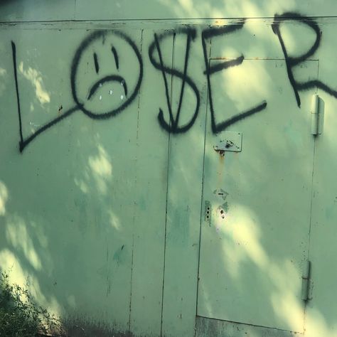 #graffiti #instagram #aesthetic #grunge #loser Skater Grunge Aesthetic, Queerplatonic Relationship, Scary Clown Movie, Grunge Kids, Human Shadow, Not Your Baby, Goblin King, Skater Aesthetic, Emo Kid