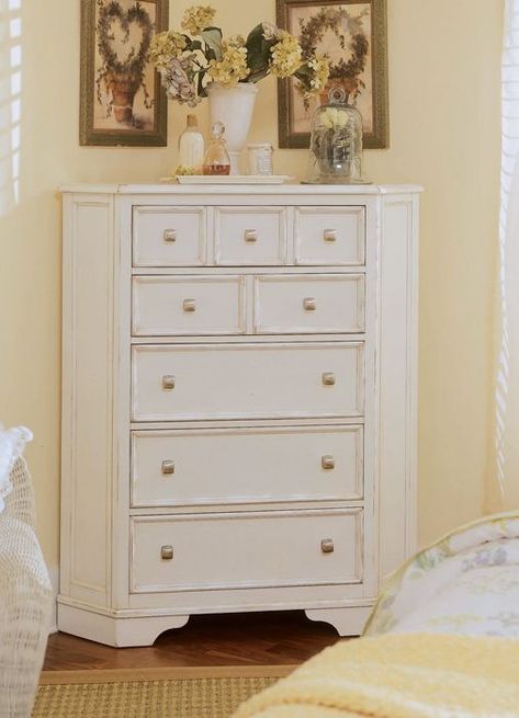 Corner Dresser Chest - Ideas on Foter Corner Chest Of Drawers, Corner Dresser, American Drew Furniture, Corner Drawers, Traditional Dressers, Bedroom Armoire, Room Color Schemes, Bedroom Dressers, Cool House Designs