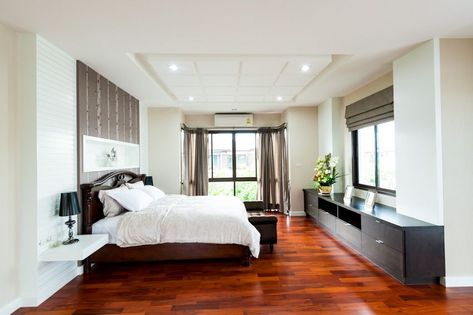 Bedroom Wooden Floor, Floor Bedroom Ideas, Bedroom Wood Floor, Wood Bedroom Decor, Brazilian Cherry Hardwood Flooring, Cherry Bedroom Furniture, Dark Wood Bedroom, Cherry Hardwood Flooring, Mahogany Flooring