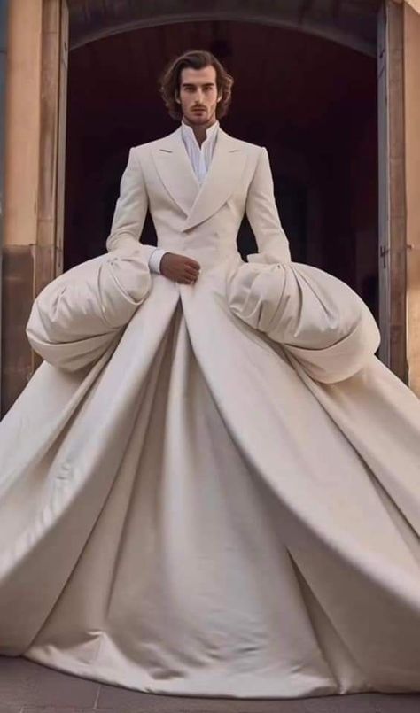 Prom Suit And Dress, Mode Queer, Gender Fluid Fashion, Mens Wedding Attire, Gala Outfit, Wedding Dress Men, Men Stylish Dress, Fashion Suits For Men, Futuristic Fashion