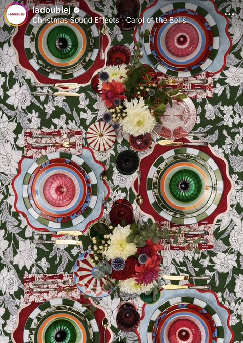 Maximalist Table Decor, Maximalist Table Setting, Scandinavian Maximalism, Set The Table, Little House, Table Setting, Table Decor, Dinner Party, The Table