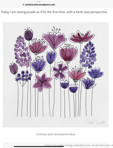 Akvarel Illustration, Doodle Hearts, Flowers Painted, Watercolor Paintings Easy, Watercolor Flower Art, Watercolor Flowers Paintings, Watercolor Art Lessons, Happy Paintings, Doodle Art Designs