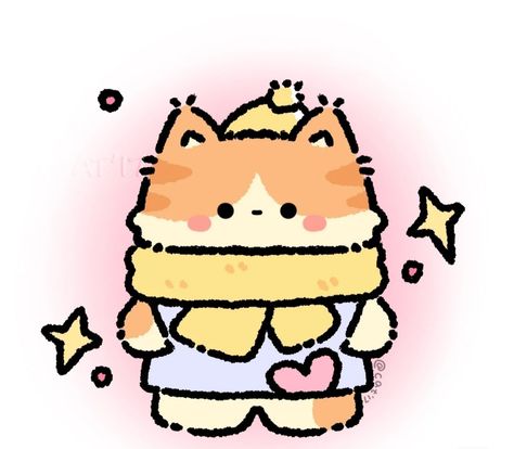 Ginger Cat Cute Drawing, Kawaii App, Cute Home Screen Wallpaper, Cute Home Screens, Cat Doodle, Insta Icon, Andrew Wyeth, Cute Easy Drawings, Cute Little Drawings