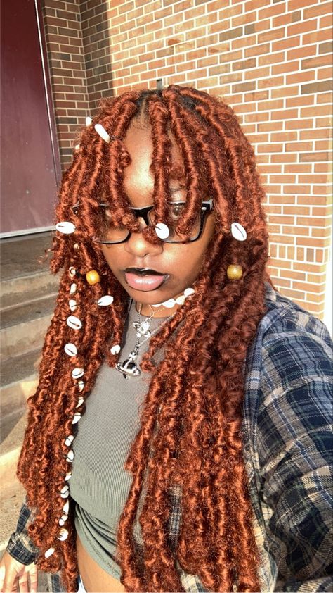 Butterfly Locs With Bangs Black Women, Soft Locs Bangs, Box Braids With Curly Bangs, Pb J Locs, Short Butterfly Locs With Bangs, Alt Butterfly Locs, Trending Locs Hairstyles, Locs With Buns, Fake Locs Black Women