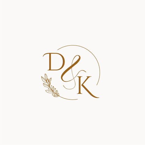 DK initial wedding monogram logo Dk Initials Logo, Dk Logo Design, Dk Monogram, Dk Icons, Kd Logo, D And K, Dk Logo, Dp Logo, Digital Wedding Invitations Design