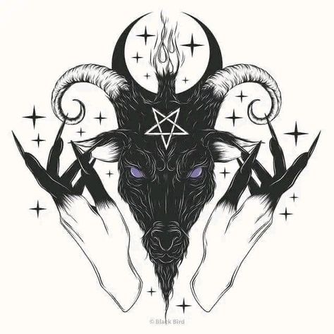 Witchcraft Tattoos, Satanic Tattoos, Occult Tattoo, Goat Head, Goat Skull, Goat Art, Witch Tattoo, Creepy Tattoos, Witchy Wallpaper