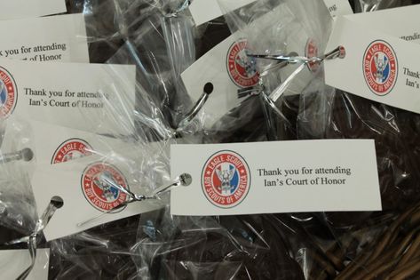 Eagle Scout Party Favors Eagle Scout Printables Free, Eagle Court Of Honor Ideas, Eagle Scout Display Table, Eagle Scout Court Of Honor Ideas, Eagle Ceremony, Eagle Scout Gifts, Eagle Scout Court Of Honor, Boy Scouts Eagle, Eagle Scout Ceremony