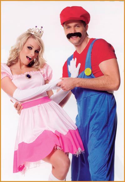 mario bros halloween costume Mario Costumes, Princess Peach Costume, Cute Couples Costumes, Funny Couple Costumes, Peach Costume, Mario Costume, Dress And Gloves, Mario And Princess Peach, Halloween Couples