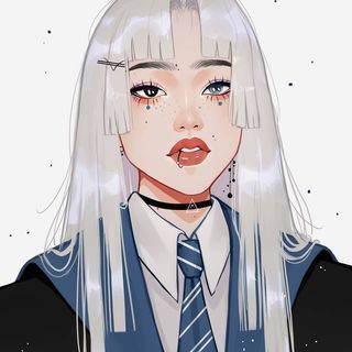 Κούρεμα Bob, Harry Potter Girl, Harry Potter Anime, Luna Lovegood, Harry Potter Fan Art, Girls Cartoon Art, Digital Art Girl, Ravenclaw, White Hair