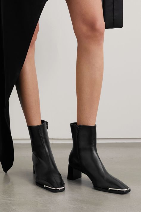 Alexander Wang Boots, Ankle Boots With Jeans, Alexander Wang Shoes, Shoes Boots Ankle, Celebrity Tattoos, Midi Skirts, Suede Ankle Boots, Leather Ankle Boots, Silver Hardware