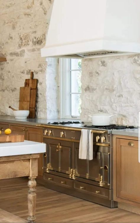 So the wife really likes the stove on Chip & Joanna Gaines new show Magnolia Kitchen. Had to do some digging to figure out who made it. It's made in France. It's a LA CORNUE CHATEAU 150, it's 60" wide and it's priced at a minimum of an astounding $52,300 before freight and delivery!!! A 2021 Mercedes-Benz E-Class is $54,250. 1800s Decor, La Cornue Kitchen, Gaines Kitchen, Joanna Gaines Kitchen, Stone Kitchen, Kitchen Stove, Kitchen Farmhouse, Interior Modern, Cooking Show