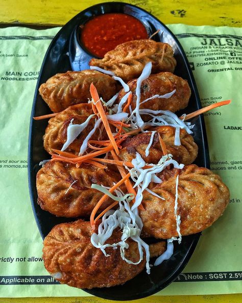 Sameer Bawa on Instagram: “Fried momos today to satiate the evening hunger pangs. Actually, more than the hunger pangs, these go really well with a cold pint of beer…” Fried Momos, Hunger Pangs, Pint Of Beer, Yummy Comfort Food, The Hunger, Tandoori Chicken, Chicken Wings, Comfort Food, Sauce