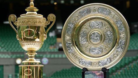 Wimbledon Trophy #tennis #grandslam Tennis Trophy, Sports Trophies, Wimbledon Tennis, Tennis World, Sky Sports, Lawn Tennis, Tennis Championships, Tennis Tournaments, Andy Murray