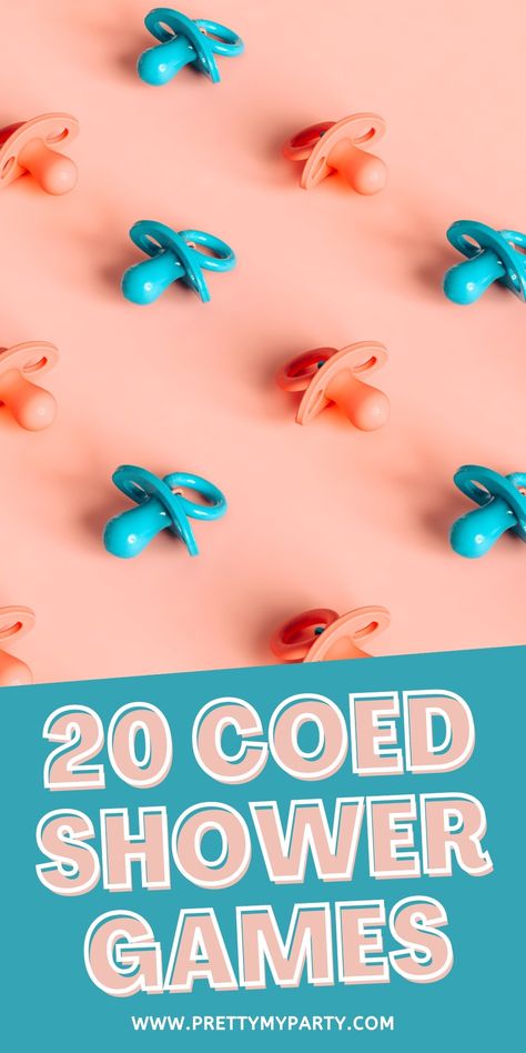 20 coed baby shower games that will keep everyone entertained - Gender Reveal Activities, Couples Baby Shower Games, Coed Baby Shower Games, Baby Shower For Men, Co-ed Baby Shower Games, Baby Shower Games Coed, Games For Men, Baby Shower Games Unique, Gender Reveal Party Games