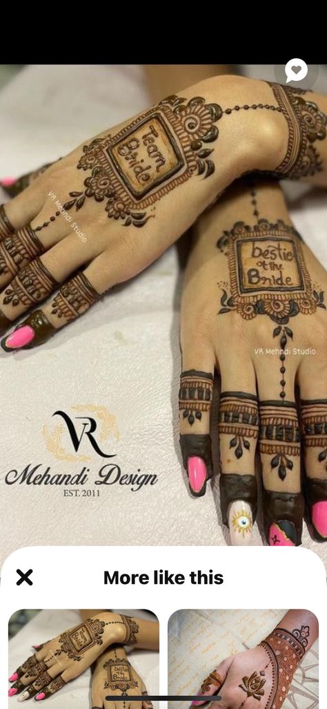 Team Bride Mehndi, Team Bride Mehendi Designs, Mehedi Design, Team Groom, Very Simple Mehndi Designs, Mehndi Simple, New Mehndi, New Mehndi Designs, Simple Mehndi