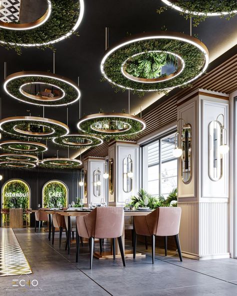 Repetition Design Interior, Interior Design Repetition, Modern Bar And Restaurant Design, Modern Luxury Restaurant Design, Interior Restaurant Design Modern, Office Restaurant Design, Repetition Interior Design, Restaurant Interior Design Modern Ideas, Repetition In Interior Design