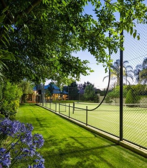 Clothes Transition, Treehouse Interior, Treehouse Kids, Tennis Court Backyard, Tennis Court Design, Kids Architecture, Luxury Treehouse, Backyard Sports, Treehouse Masters