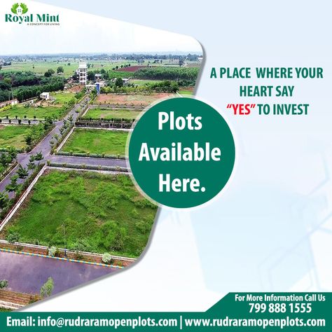 Royal Mint is a popular destination for open plots and investors because the area is being proposed as the next industrial's. It is expected to provide great returns on investment. #openplots #investment #residentialplots #plotsforsale #realestate #properties #hyderabad #flats #investforthefuture #land Property Investment Creative Ads, Land Investment Creative Ads, Plots For Sale Creative Ads, Real Estate Plots Creative Ads, Open Plots Creative Ads, Plot Creative Ads, Real Estate Advertising Ideas, Real Estate Marketing Quotes, Property Ads