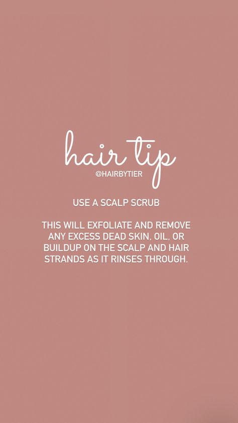 Hair Care Instagram Post, Hair Tips Instagram Post, Hair Extension Instagram Post, Monat Scalp Scrub, Hair Stylist Instagram Ideas, Hairstylist Content Ideas, Cosmetology Quotes, Salon Content, Salon Marketing Social Media