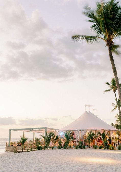 Beach Tent Wedding, Private Beach Wedding, Panama City Beach Wedding, Tents For Weddings, South Africa Beach, Reception Decorations Wedding, Barbados Wedding, Wedding Chuppah, Weddings Outdoor