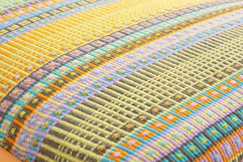 Rep Weave, Woven Textiles, Rug Weaving, Contemporary Textiles, Architecture Art Design, Weaving Ideas, Textile Texture, Weaving Loom, Hand Woven Textiles