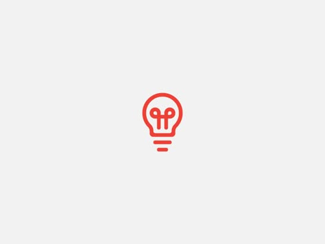 Lightbulb by Mathijs Lemmers Lightbulb Icon, Lightbulb Logo, Bulb Logo, Think Logo, Innovation Logo, Electrician Logo, Light Bulb Logo, Lamp Logo, Light Bulb Icon