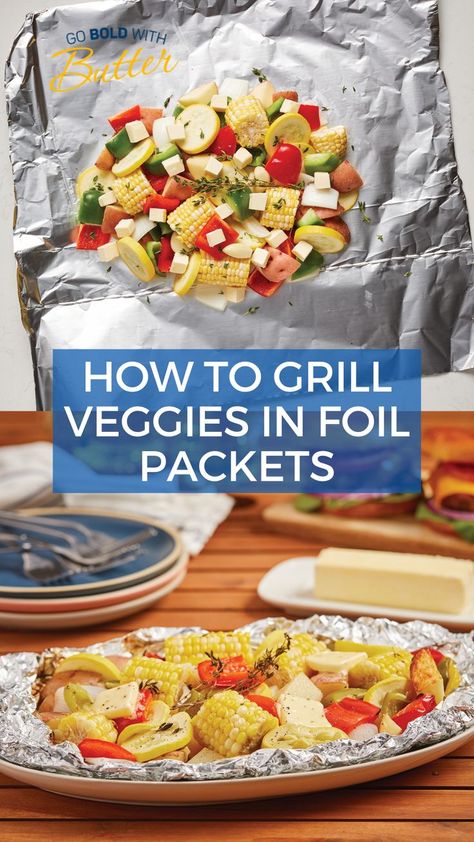 Grill Veggies, Grilled Foil Packets, Foil Pack Meals, Steam Veggies, Grilled Fruit, Stroganoff Recipe, Foil Packets, Grilling Tips, Steamed Vegetables