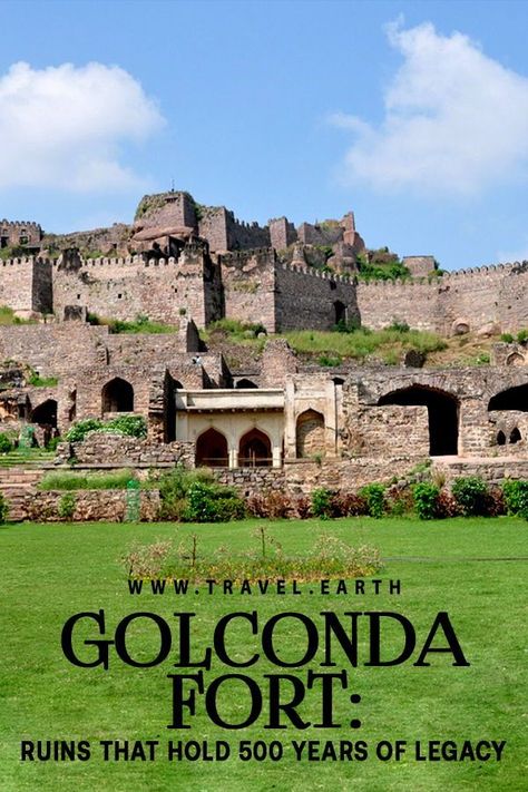 Golconda Fort of Hyderabad has a rich history behind its beautiful structure. Upsc Strategies, Golconda Fort Hyderabad, Golconda Fort, 3d Butterfly Wall Art, Apj Quotes, Newspaper Design, Its Beautiful, Cute Animal Clipart, Grand Mosque