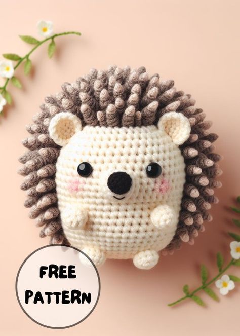 Crochet Hedgehog Amigurumi Easy Crochet Hedgehog Free Pattern, Crochet Amigurumi Hedgehog, Hedgehog Crochet Pattern Free, Amigurumi Hedgehog, Hedgehog Crochet, Yarn Projects Crochet, Kawaii Amigurumi, Crochet Hedgehog, Crochet Disney