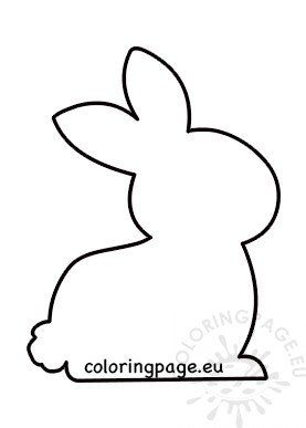 Bunny Silhouette Template, Easter Bunny Template, Cute Silhouette, Rabbit Sitting, Bunny Templates, Bunny Silhouette, Silhouette Template, Bunny Pattern, Rabbit Print