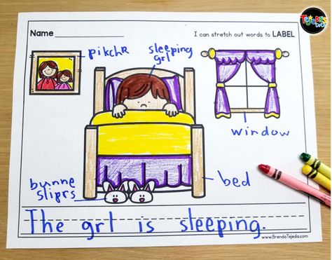 Labeling is so important in early writing and your kindergarten and first grade students will love labeling in your  writing literacy center! Read this post for 5 anchor literacy centers that will make planning for them easy! #tejedastots #literacycenters Kinder Literacy Centers, Writing Center Kindergarten, Labeling Activities, Literacy Centers Kindergarten, Kindergarten Prep, 1st Grade Writing, Writing School, Kindergarten Centers, Literacy Stations