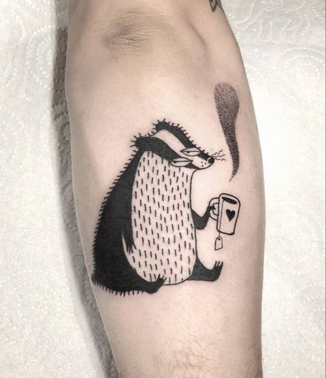 Honey Badger Tattoo, Badger Tattoo, Honey Badger, Tattoos And Piercings, Badger, Skull Tattoo, Art Inspo, Tattoo Ideas, Piercings