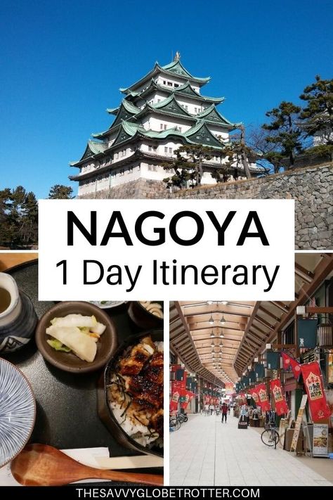 The perfect one day in Nagoya itinerary from a local.  Click through for the best things to do in Nayoya, Japan, what and where to eat and travel tips for first timers. *******************************************************************************************Nagoya Japan Things To Do In | Nagoya Travel Articles | Nagoya Japan Food Restaurant Posts | Nagoya Day Trip | Nagoya Shopping | Nagoya Castle | Nagoya City | #Nagoya #nagoyatravel #Nagoyajapan #japan #japantravel #japantraveldestinations Nagoya Castle, Japan Travel Destinations, Japan Itinerary, Visit Asia, Nagoya Japan, Japan Travel Tips, Japan Travel Guide, Travel Destinations Asia, Asia Travel Guide