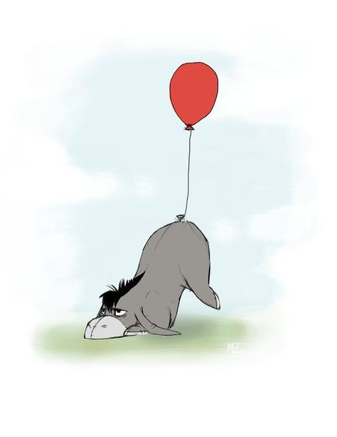 I'm feeling a little Eeyore-ish today. Eeyore Quotes, Eeyore Pictures, Ed Wallpaper, Winnie The Pooh Drawing, Winnie The Pooh Quotes, Winnie The Pooh Friends, Pooh Quotes, Red Balloon, Cute Disney Wallpaper