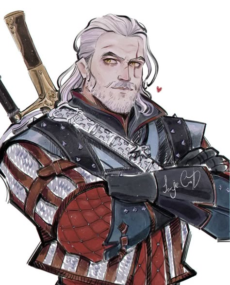 Witcher Characters, Vernon Roche, The Witcher 1, The Witcher Game, Greece Mythology, Witcher Series, Witcher Art, D D Character Ideas, Art Hub