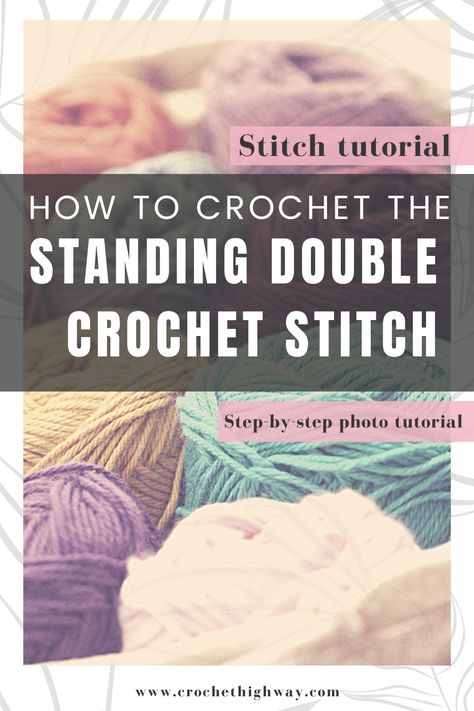 Crochet Bloggers, Crochet Goodies, Yarn Tail, Double Crochet Stitch, Modern Crochet, Crochet Stitches Tutorial, Blue Star, Photo Tutorial, Traditional Techniques