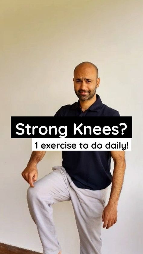 Asheesh Pal | Health, Fitness and Lifestyle | ✅ Strong Knees? In the ancient Qigong technique to strengthen the knee, we do a static 2 minutes hold in this position daily to make our… | Instagram Sore Knee Exercises, Exercise To Strengthen Knees, Strong Knees, Strong Knees Workout, Strengthen Knees, Fluid On The Knee, Knee Fat Exercises, Exercises For Arthritic Knees, Knee Fat