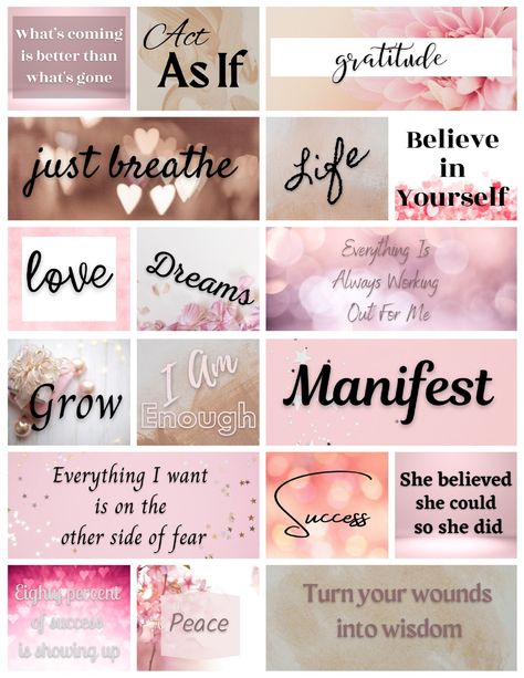 Vision Board Affirmations Wall Collage Kit: Manifest Your Dreams with Positive Self-Talk and Law of Attraction https://whispers-in-the-wind.com/how-to-create-vision-board/?vision-board-affirmations-wall-collage-kit-manifest-your-dreams-with-positive-self-talk-and-law-of-attraction #Vision_Board_Personal_Development #New_Me_Vision_Board #Vision_Board_Ideas_Discipline #Self_Improvement_Vision_Board Intention Quotes, Board Themes, Printable Affirmations, Vision Board Themes, Work Vision Board, Affirmations Wall, Board Collage, 2025 Goals, Vision Board Collage