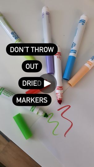 2.9K views · 840 reactions | This actually works! Don’t throw out those dried out markers!

Steps:

1. Fill the cap with water and close it.
2. Turn the marker so that it’s facing upwards and let it sit for a few hours.
3. Test it out!

Follow @tinyandtidy.co for more useful tips!

Mom hacks
Tips for moms
Kids are supplies
Markers
Crayola | VAISHALI SAHNI | Giulio Cercato · Feel Crayola Marker Art, Markers Crayola, Random Tutorial, Crayola Markers, Washable Markers, Tips For Moms, Mom Hacks, St Thomas, Marker Art