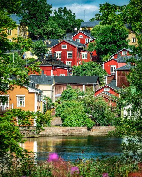 Porvoo, Finland Finland House, Get Paid To Travel, Paid To Travel, Cantabria Spain, Plitvice Lakes National Park, Plitvice Lakes, Small Buildings, Take A Photo, Beautiful Landscape Wallpaper