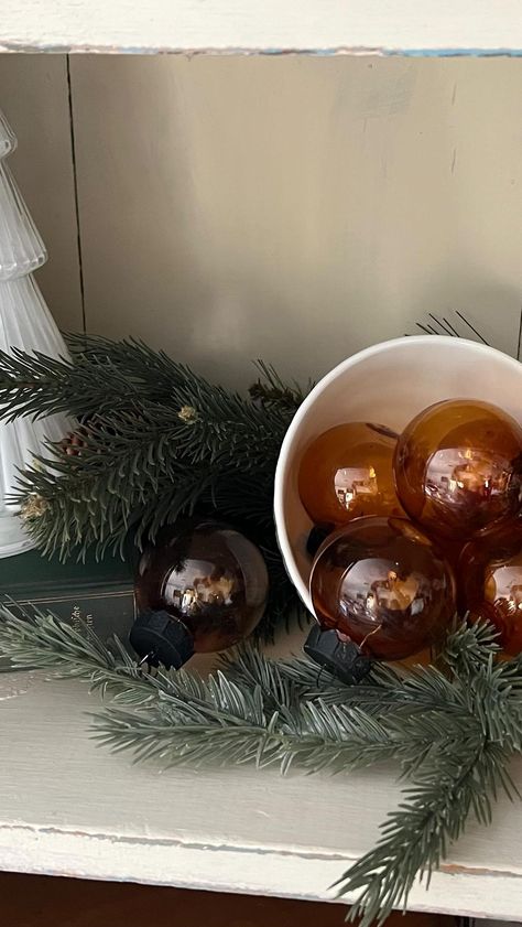 Here are the instructions for our DIY Amber Glass ornaments! We are also linking the supplies we used. We did choose to use plastic… | Instagram Amber Glass Ornaments Diy, Diy Amber Glass Ornaments, Amber Christmas Decor, Amber Glass Ornaments, Glass Ball Ornaments Diy, Glass Ball Ornaments, Christmas 2024, Ball Ornaments, Ornaments Diy