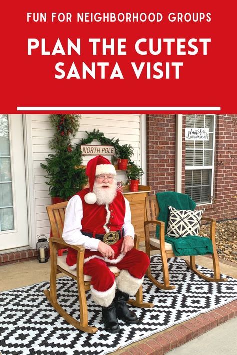 Santa Event Ideas, Cookies With Santa Event, Christmas Block Party, Neighborhood Christmas Party, Block Party Ideas, Cookies With Santa, Santa Breakfast, Santa Activity, Cookie Contest