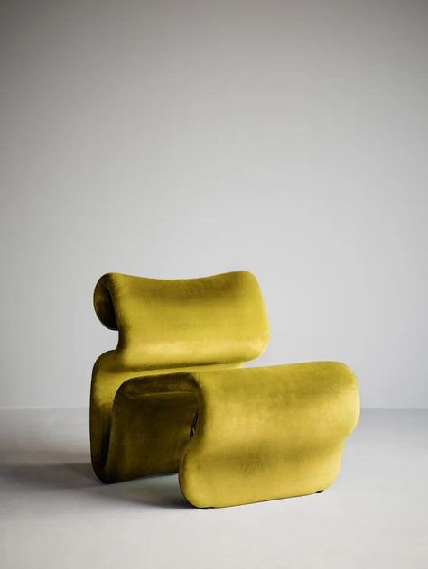 Etcetera Easy Chair – Turmeric Yellow Modern Classic Living Room, Turmeric Yellow, Yellow Armchair, Industrial Office Design, Yellow Chair, Desert Design, Luxury Chairs, Swedish Design, Organic Design