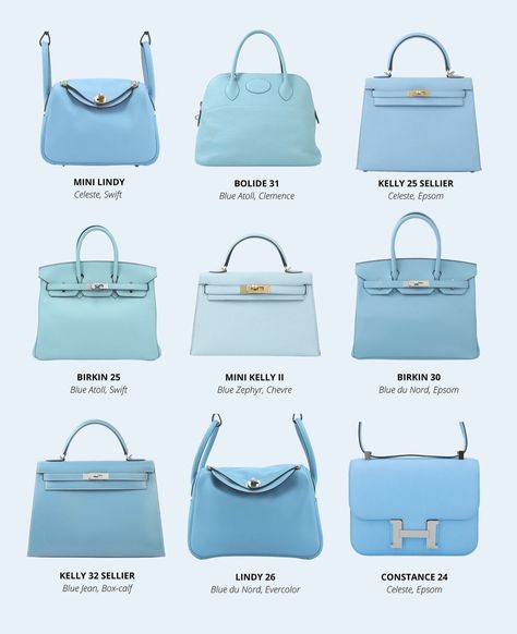 Hues of Blue Hermes Bags — Collecting Luxury Hermes Birkin Colours, Blue Birkin, Hermes Blue, Hues Of Blue, Luxury Bags Collection, Birkin 30, Handbag Heaven, Birkin 25, Crazy Things To Do With Friends