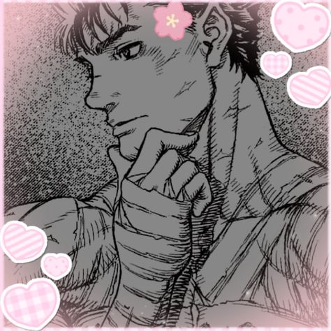 Cute Guts Berserk, Guts Smiling, Guts Happy, Guts Fanart, Guts From Berserk, Guts Pfp, Guts Manga, My Comfort Character, Guts And Griffith