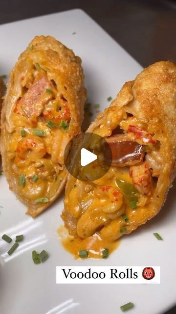 Chef Jay Eats and Treats LLC on Instagram: "I have Voodoo Eggrolls today , pull up on me 😎 15739 Lee Rd. Houston,Tx. 77032" Voodoo Egg Rolls, Voodoo Balls Recipe, Voodoo Rolls Recipe New Orleans, Boudin Eggroll Recipe, Eggroll Appetizers, Voodoo Egg Rolls Recipe, Soul Rolls Recipes, Eggrolls Recipe, Eggroll Recipe