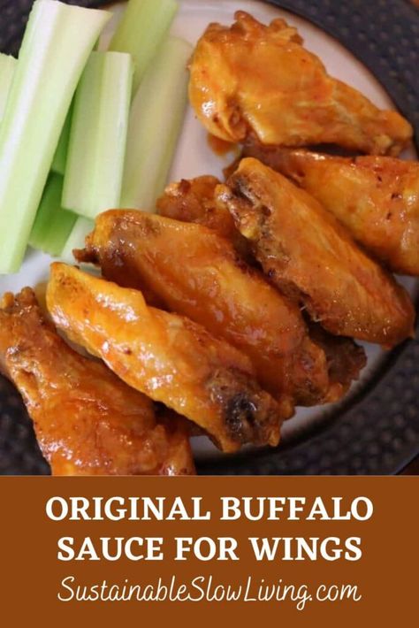 Buffalo Sauce For Wings, Clean Eating Sauces, Plant Based Sauces, Buffalo Chicken Sauce, Homemade Spice Mixes, Hot Wing Sauces, Chicken Wing Sauces, Buffalo Wing, Scratch Cooking