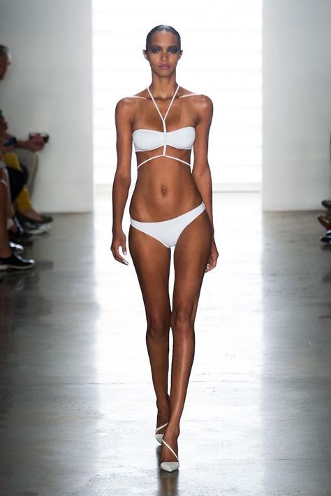 Cushnie et Ochs Spring / Summer 2014 bathing suit, swimsuit, bikini ... bikini bathing suit one piece swimwear swimsuit bikini mesh beach summer  white Models Walk, Fashion Week Spring 2014, Resort Fashion, Et Ochs, Cushnie Et Ochs, Ny Fashion, Fashion Figures, Beach Swimwear, Beach Ready