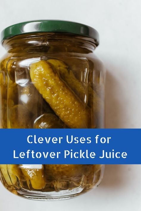 What can you do with leftover pickle juice? From drinking it straight to meat marinades, this pickle by-product has a ton of fantastic uses. Pickle Juice Recipe, Leftover Pickle Juice, Pickle Juice Benefits, Pickle Juice Uses, Pork Chop Brine, Meat Marinades, Dill Pickle Pasta Salad, Pickled Okra, Meat Marinade