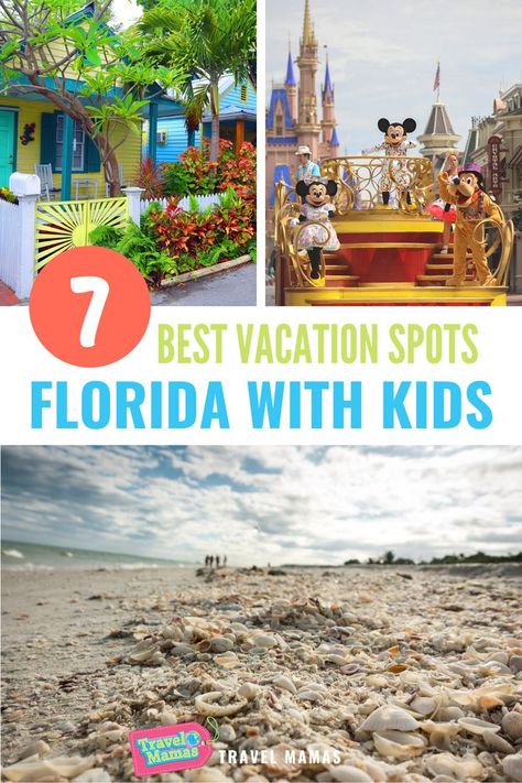 Florida With Kids, Resorts For Kids, Florida Vacation Spots, Best Family Vacation Spots, Best Family Beaches, Florida Beaches Vacation, Florida Family Vacation, Kid Friendly Vacations, Florida Theme Parks